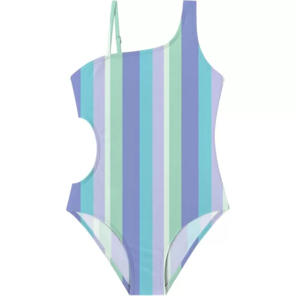 Arshiner Girls Swimsuit Cutout One Piece Swimsuits One Shoulder Bathing Suit Cute Swimwear for 6-14 Years