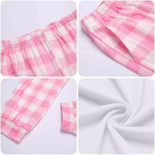 Arshiner 2 Piece Girl Clothes Outfits Spring Summer Ruffle Trim Tank Top Shirts and Pant Set with Pockets
