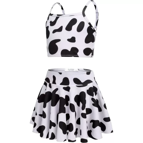 Arshiner Girls' 3Pcs Swimsuits Bikini Bathing Suit Beach Surf Floral Tankini Swimwear