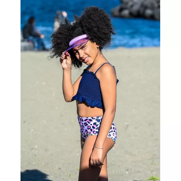Arshiner Girls Bikini 2 Piece Swimsuit Shirred Bathing Suit Swimwear