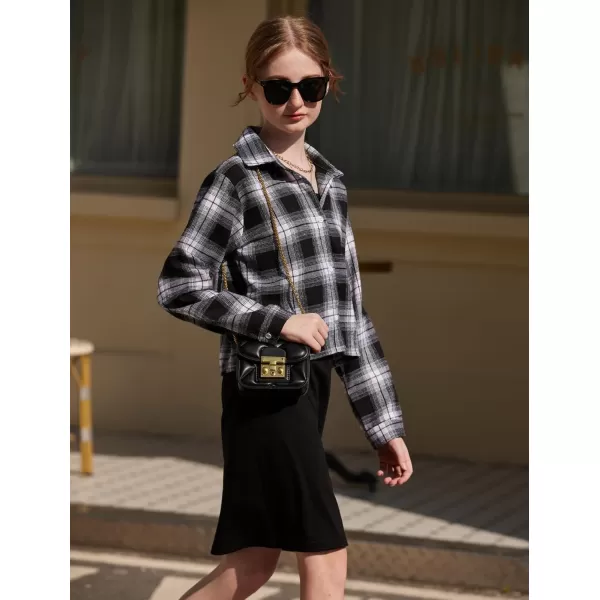 Arshiner Girls Dresses 2 Piece Outfit Cami Dress with Crop Button Up Blouse Shirt Clothing for 5-12 Years