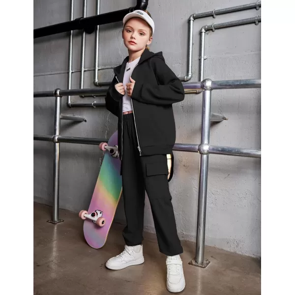 Arshiner Girls Zip Up Hoodies Teen Fleece Full-Zip Sweatshirts Jacket Casual Fall Hoodie with Pocket
