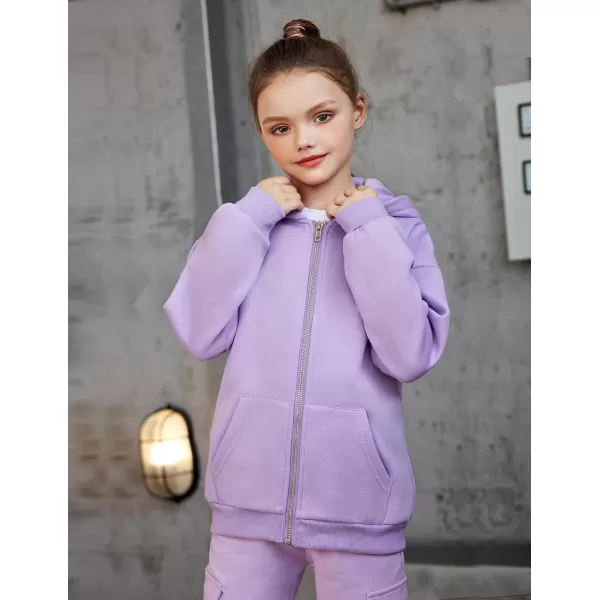Arshiner Girls Zip Up Hoodies Teen Fleece Full-Zip Sweatshirts Jacket Casual Fall Hoodie with Pocket