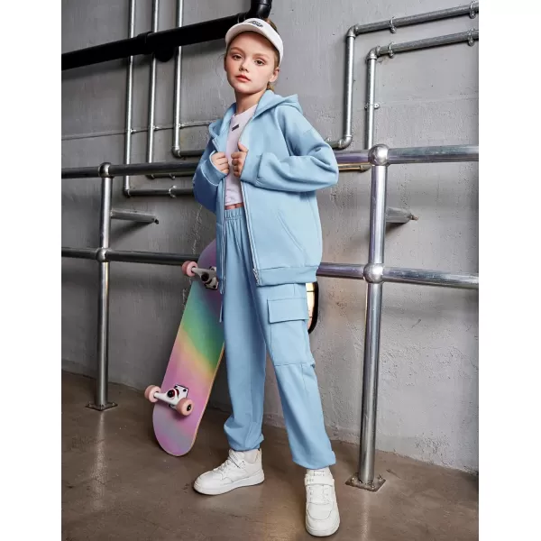 Arshiner Girls Zip Up Hoodies Teen Fleece Full-Zip Sweatshirts Jacket Casual Fall Hoodie with Pocket
