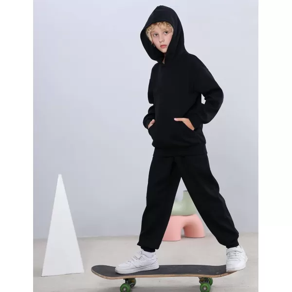 Arshiner Unisex Kids Soft Pullover Hooded Sweatshirt with Pocket Basic Hoodies Sportswear Age 4-13 Years