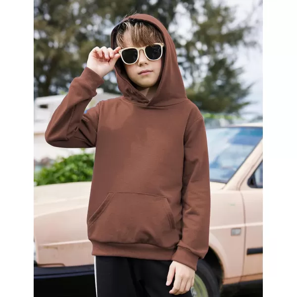 Arshiner Unisex Kids Soft Pullover Hooded Sweatshirt with Pocket Basic Hoodies Sportswear Age 4-13 Years