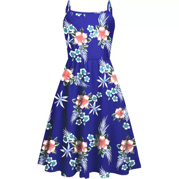 Arshiner Girl Summer Spaghetti Strap Casual Knee Length Cami Dresses for 4-12 Year