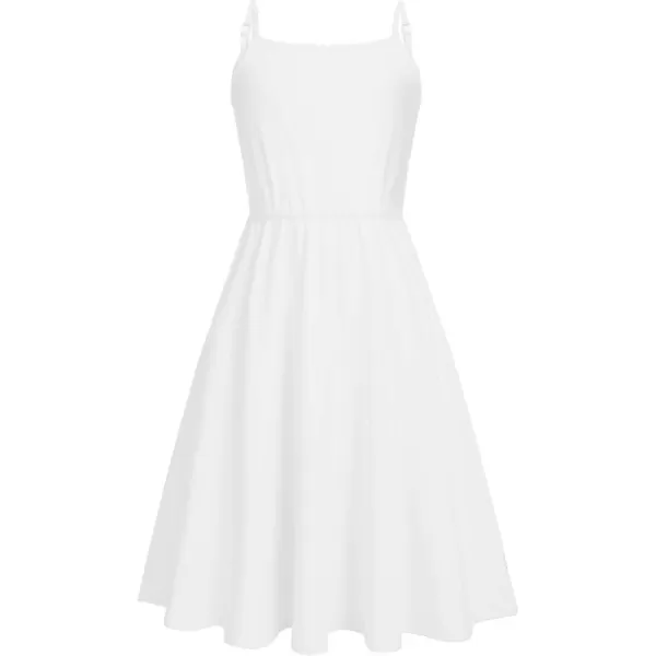 Arshiner Girl Summer Spaghetti Strap Casual Knee Length Cami Dresses for 4-12 Year