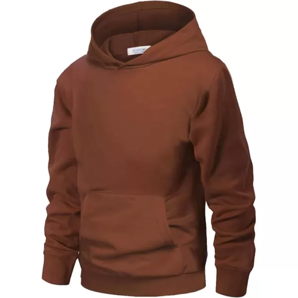 Arshiner Unisex Kids Soft Pullover Hooded Sweatshirt with Pocket Basic Hoodies Sportswear Age 4-13 Years
