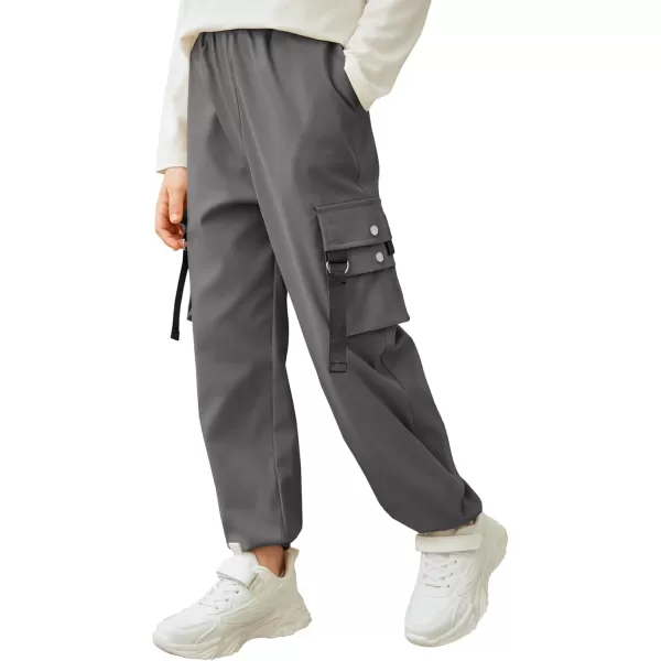 Arshiner Boys Cargo Pants Casual Lightweight Joggers Pant Elastic Waist Youth Kids Athletic Running Sweatpants with Pockets