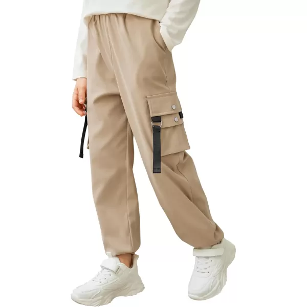 Arshiner Boys Cargo Pants Casual Lightweight Joggers Pant Elastic Waist Youth Kids Athletic Running Sweatpants with Pockets