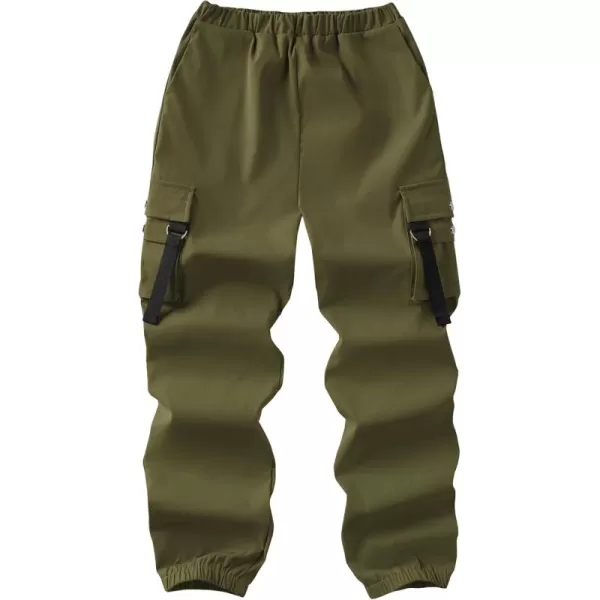 Arshiner Boys Cargo Pants Casual Lightweight Joggers Pant Elastic Waist Youth Kids Athletic Running Sweatpants with Pockets
