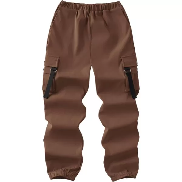 Arshiner Boys Cargo Pants Casual Lightweight Joggers Pant Elastic Waist Youth Kids Athletic Running Sweatpants with Pockets
