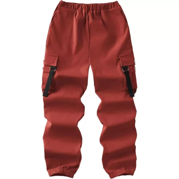 Arshiner Boys Cargo Pants Casual Lightweight Joggers Pant Elastic Waist Youth Kids Athletic Running Sweatpants with Pockets