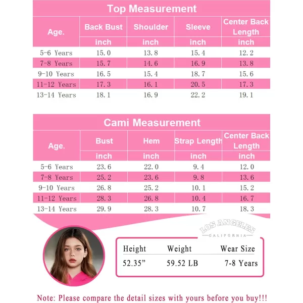 Arshiner Girls Cropped Sweatshirt Long Sleeve Shirts High Low Hem Crop Tops for Teens Kids Hoodies with Cami 5-14 Years