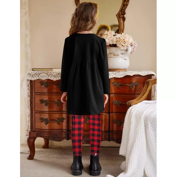 Arshiner Little Girls Outfits Cute Clothing Sets Long Sleeve 2pcs Pants Sets with Pockets