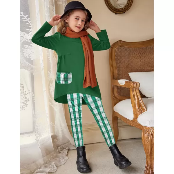 Arshiner Little Girls Outfits Cute Clothing Sets Long Sleeve 2pcs Pants Sets with Pockets