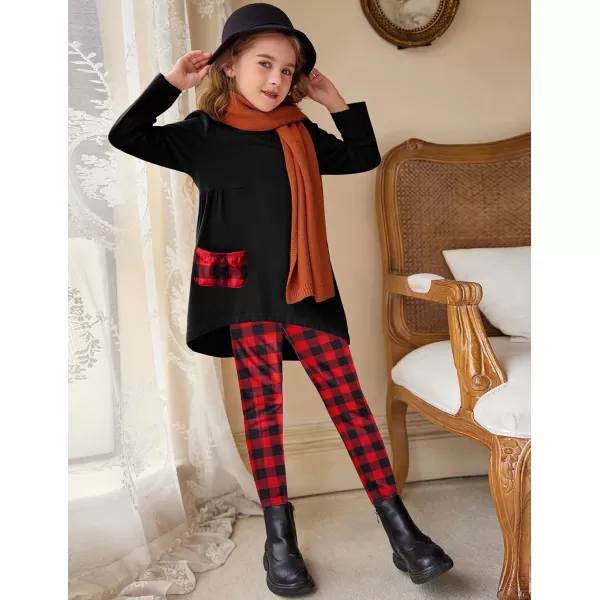 Arshiner Little Girls Outfits Cute Clothing Sets Long Sleeve 2pcs Pants Sets with Pockets