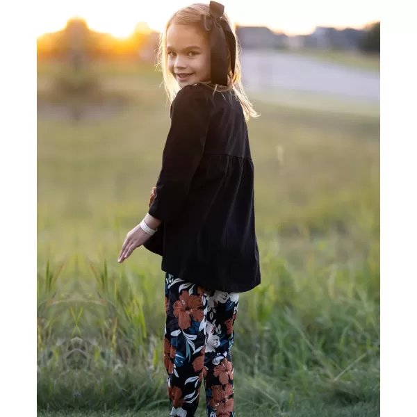 Arshiner Little Girls Outfits Cute Clothing Sets Long Sleeve 2pcs Pants Sets with Pockets