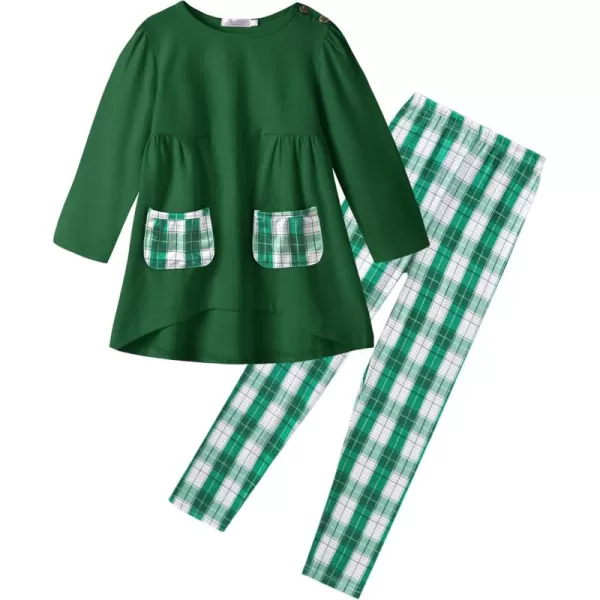 Arshiner Little Girls Outfits Cute Clothing Sets Long Sleeve 2pcs Pants Sets with Pockets