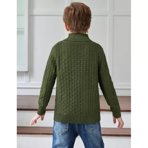 Arshiner Boys Crewneck Long Sleeve Textured Ribbed Edge Pullover Sweaters Button Up Knitted Sweater Tops