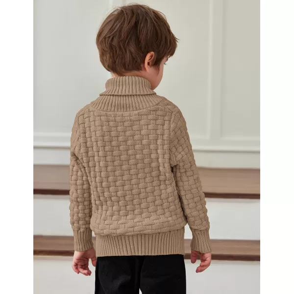 Arshiner Boys Crewneck Long Sleeve Textured Ribbed Edge Pullover Sweaters Button Up Knitted Sweater Tops