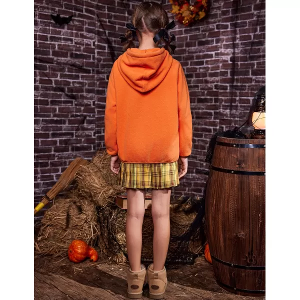 Arshiner Girls Fleece Pullover Hooded Sweatshirt Colorblock Sherpa Hoodie for Teen Girl Winter Button Jacket Coat with Pocket