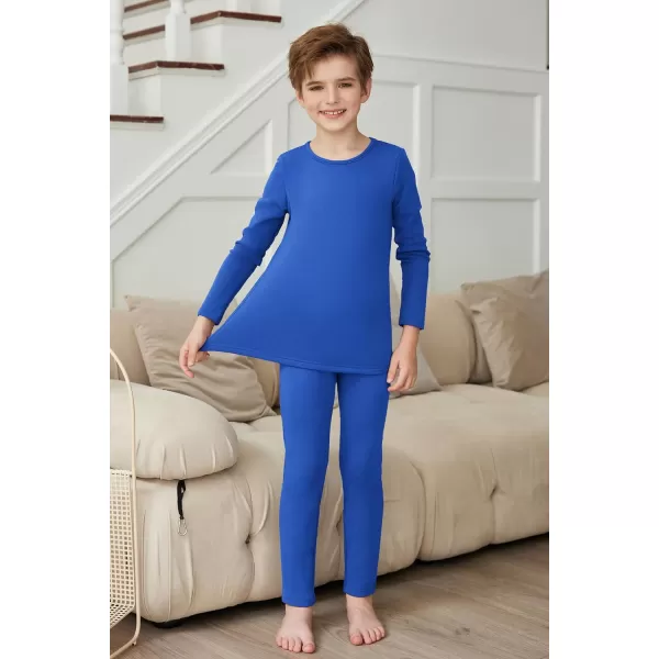 Arshienr Boys Thermal Underwear Set 2-Piece Base Layer Fleece Lined Long Johns Top Bottom Warm Set for Cold Weather