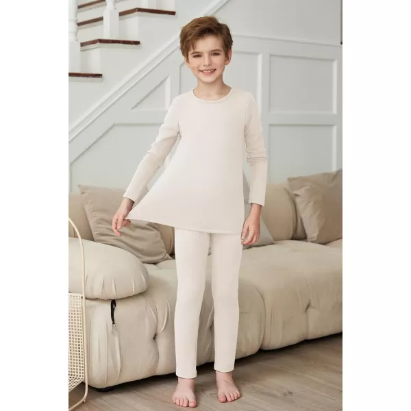Arshienr Boys Thermal Underwear Set 2-Piece Base Layer Fleece Lined Long Johns Top Bottom Warm Set for Cold Weather