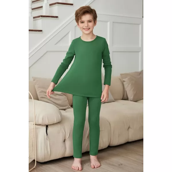 Arshienr Boys Thermal Underwear Set 2-Piece Base Layer Fleece Lined Long Johns Top Bottom Warm Set for Cold Weather