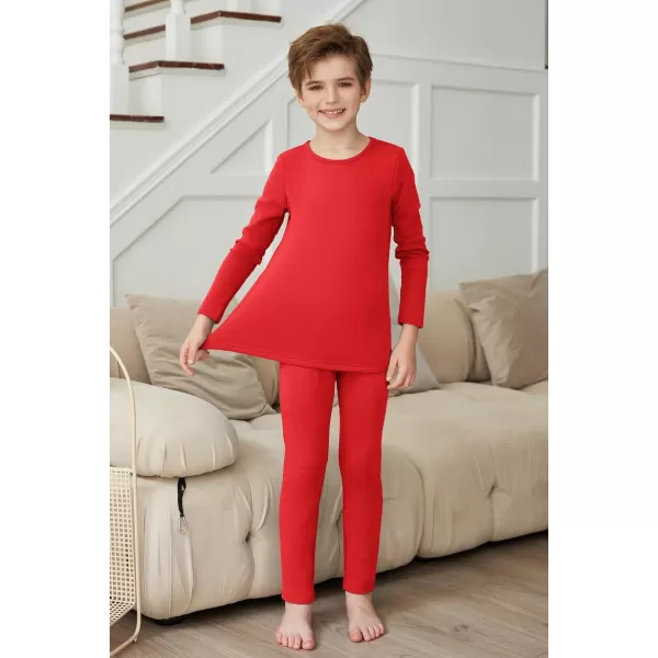 Arshienr Boys Thermal Underwear Set 2-Piece Base Layer Fleece Lined Long Johns Top Bottom Warm Set for Cold Weather
