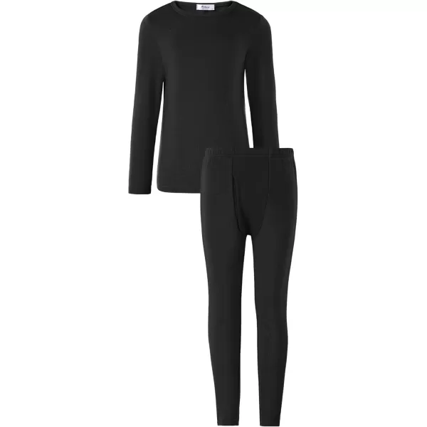 Arshienr Boys Thermal Underwear Set 2-Piece Base Layer Fleece Lined Long Johns Top Bottom Warm Set for Cold Weather