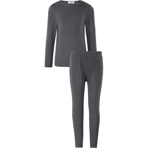 Arshienr Boys Thermal Underwear Set 2-Piece Base Layer Fleece Lined Long Johns Top Bottom Warm Set for Cold Weather