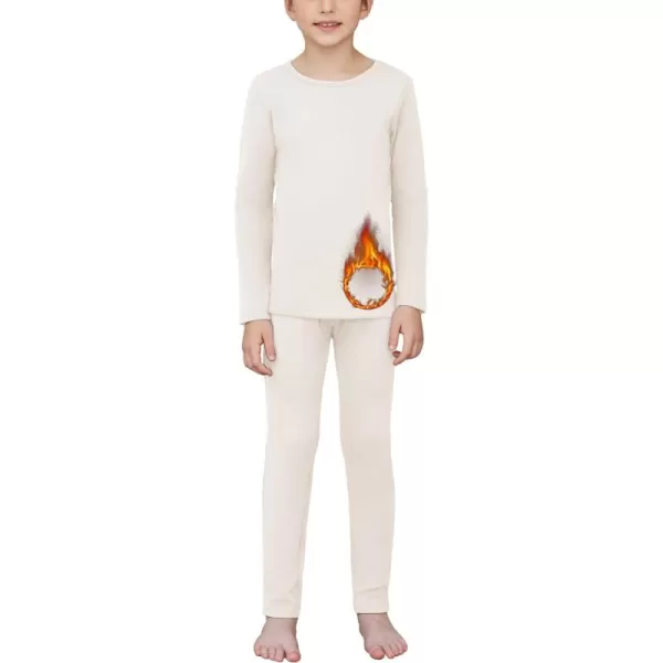Arshienr Boys Thermal Underwear Set 2-Piece Base Layer Fleece Lined Long Johns Top Bottom Warm Set for Cold Weather