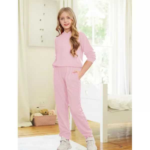 Arshiner Girl's 2 Piece Tie-dye Pullover Hooded Sweatshirt Set Sweatsuits and Sweatpants