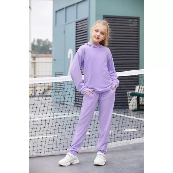 Arshiner Girl's 2 Piece Tie-dye Pullover Hooded Sweatshirt Set Sweatsuits and Sweatpants