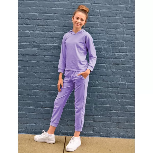 Arshiner Girl's 2 Piece Tie-dye Pullover Hooded Sweatshirt Set Sweatsuits and Sweatpants