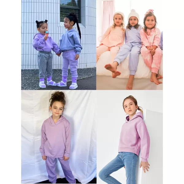 Arshiner Girl's 2 Piece Tie-dye Pullover Hooded Sweatshirt Set Sweatsuits and Sweatpants