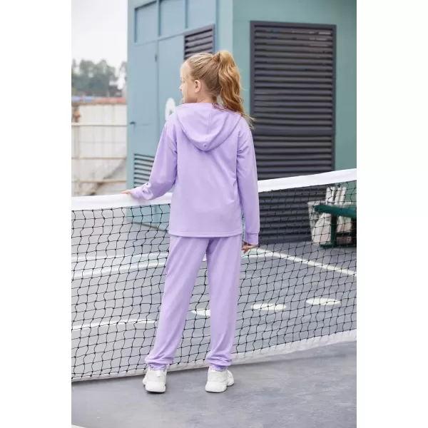 Arshiner Girl's 2 Piece Tie-dye Pullover Hooded Sweatshirt Set Sweatsuits and Sweatpants