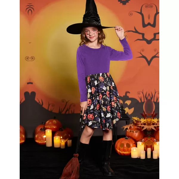 Arshiner Girls Dress Kids Holiday Casual Long Sleeve High Low Swing Midi Dresses