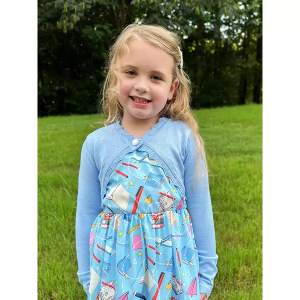 Arshiner Girls Open Front Bolero Shrug Kids Long Sleeve Cropped Elegant Cardigan Knit Sweater