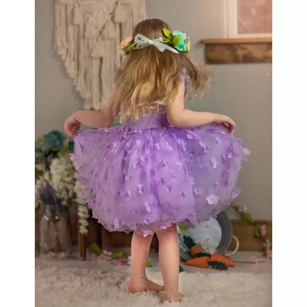 Arshiner Toddler Tutu Dress Little Girls Fluffy Summer Dresses Casual Party Tulle Sundress for Kids 2-6Y