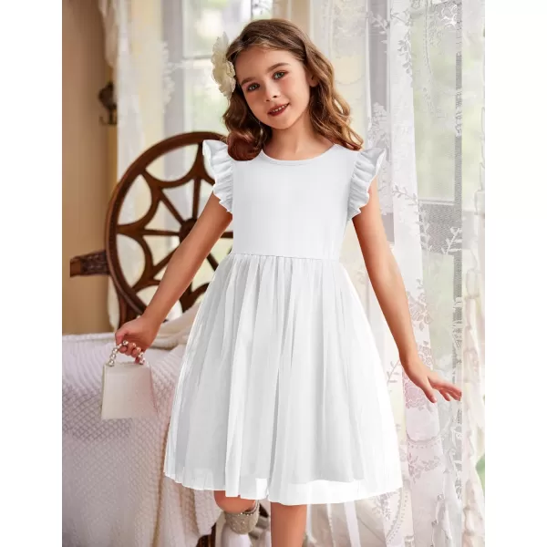 Arshiner Toddler Tutu Dress Little Girls Fluffy Summer Dresses Casual Party Tulle Sundress for Kids 2-6Y