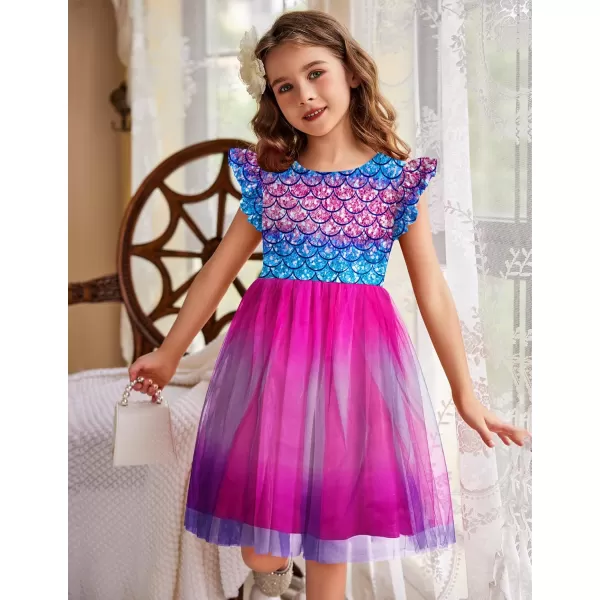 Arshiner Toddler Tutu Dress Little Girls Fluffy Summer Dresses Casual Party Tulle Sundress for Kids 2-6Y
