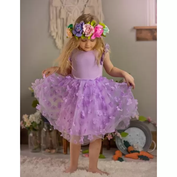 Arshiner Toddler Tutu Dress Little Girls Fluffy Summer Dresses Casual Party Tulle Sundress for Kids 2-6Y