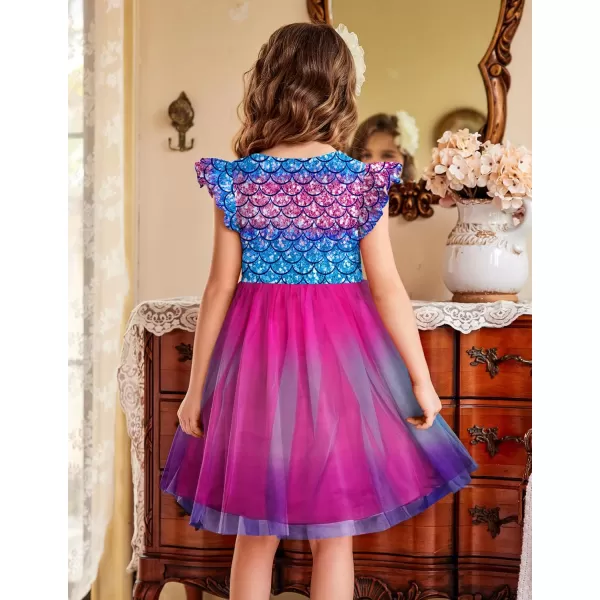 Arshiner Toddler Tutu Dress Little Girls Fluffy Summer Dresses Casual Party Tulle Sundress for Kids 2-6Y