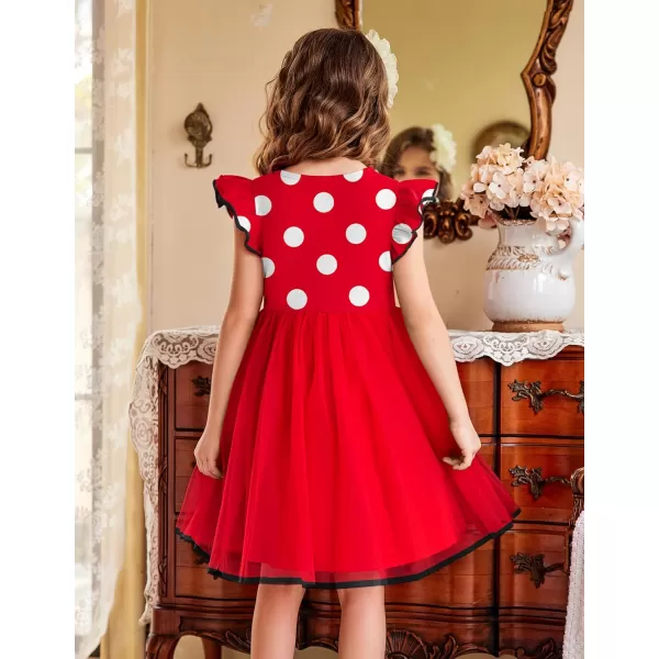 Arshiner Toddler Tutu Dress Little Girls Fluffy Summer Dresses Casual Party Tulle Sundress for Kids 2-6Y