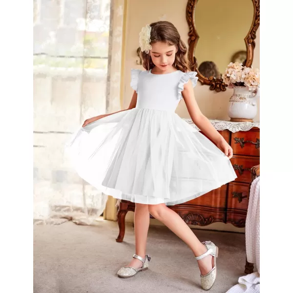 Arshiner Toddler Tutu Dress Little Girls Fluffy Summer Dresses Casual Party Tulle Sundress for Kids 2-6Y