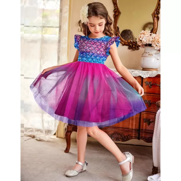 Arshiner Toddler Tutu Dress Little Girls Fluffy Summer Dresses Casual Party Tulle Sundress for Kids 2-6Y