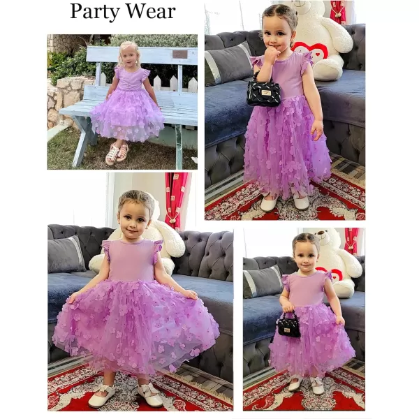 Arshiner Toddler Tutu Dress Little Girls Fluffy Summer Dresses Casual Party Tulle Sundress for Kids 2-6Y